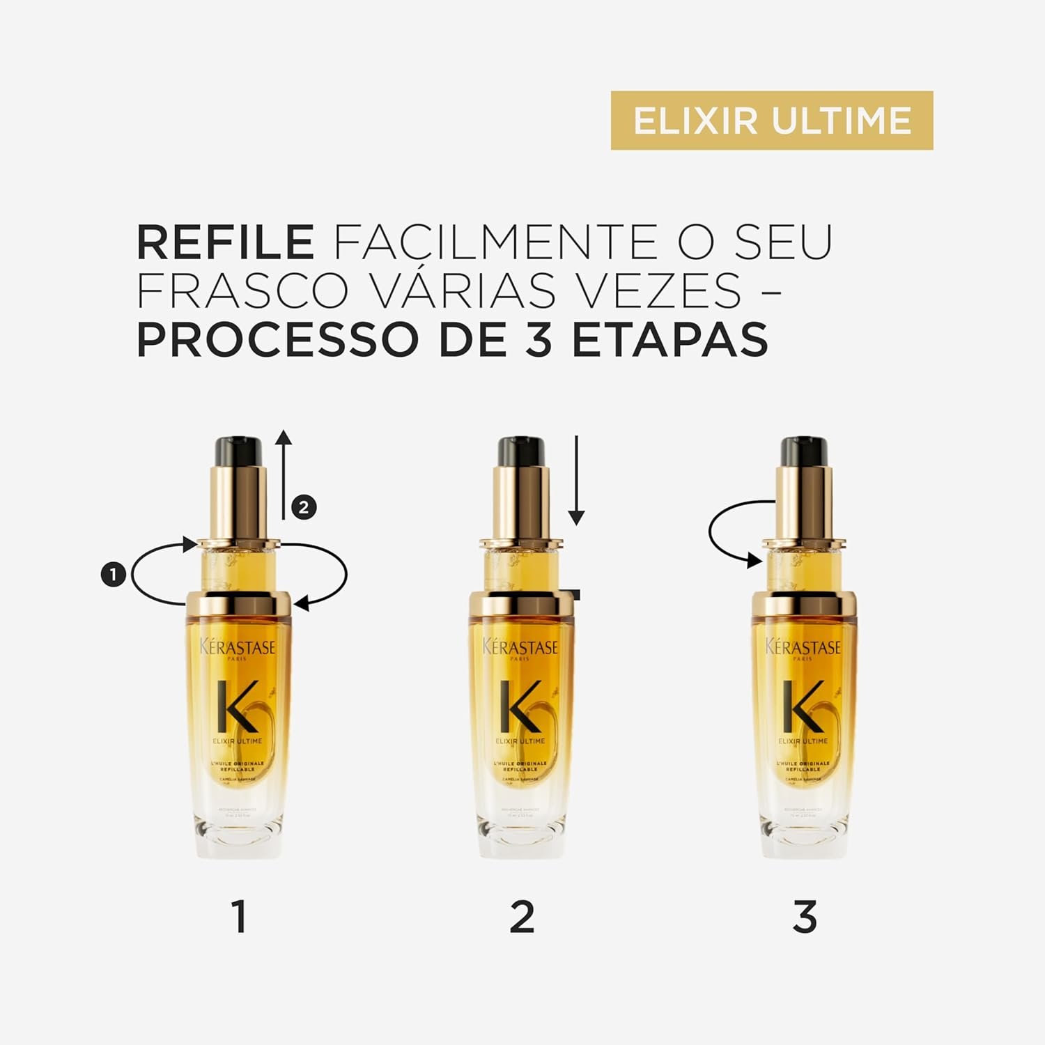 Kérastase Óleo Elixir Ultime L'Huile Originale |Todos os tipos de cabelos |Nutrição | brilho | antifrizz - Image 19