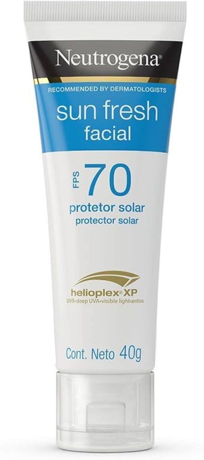 Neutrogena Sun Fresh Protetor Solar Facial, Fps 70, 40g